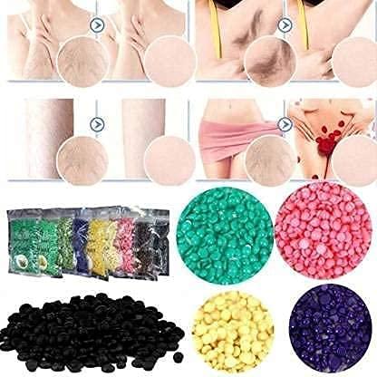 CUVLY CUVLY Waxing Combo Wax Hard Wax Beans for Painless Hair Removal, Brazilian Waxing for Face, Eyebrow, Back, Chest, Bikini Areas, Legs At Home (Wax Beans 2 Kg)