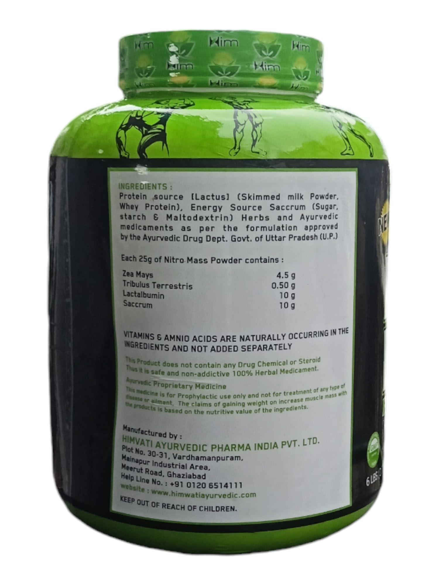 Generic Him Pure Nitro Mass Weight Gainer 6 lbs Weight Gainers/Mass Gainers 2.72 Kg (6 LBS, Chocolate)