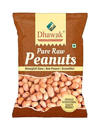 DHAWAK Dhawak Raw Peanut 500 Gms , Ground Nut Pure, Raw Moongfali Dana | Whole Peanuts|Red Peanuts Jumbo Sized