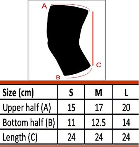 Sira JointComfo Sira Copper Compression Knee Sleeve, Arthritis Pain Relief, Knee Swelling, Joint Pain, Graduate Compression in Knee Pain Relief, Best In Knee Pain Relief, Compression Knee Sleeves, Muscles & Joint Pain Relief for UNISEX. Single Sleeve (S- Black)