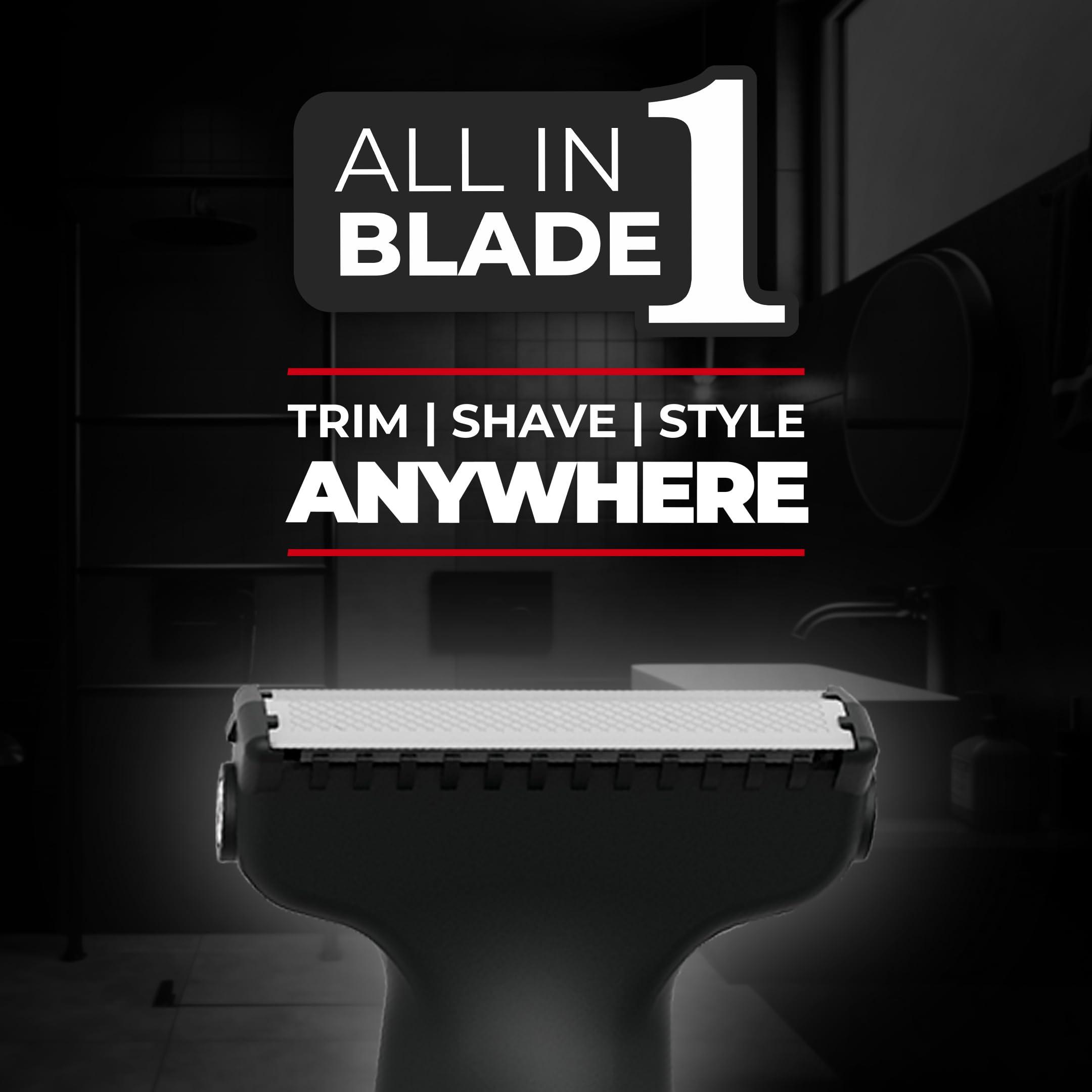 BEARDO Beardo I Blade Replaceable Blade (Pack of 2) | Dual sided edges | Perfect Multipurpose Trimmer for Beard, Body and Groin | Replacement Blades for I Blade Multipurpose Trimmer