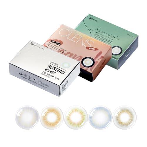 O-LENS O-LENS Spanish Real Brown - Coloured Contact Lens (Monthly Disposable, -1.75 / 2pcs / Real Brown), Natural Looking & Comfy Eye Color Lenses