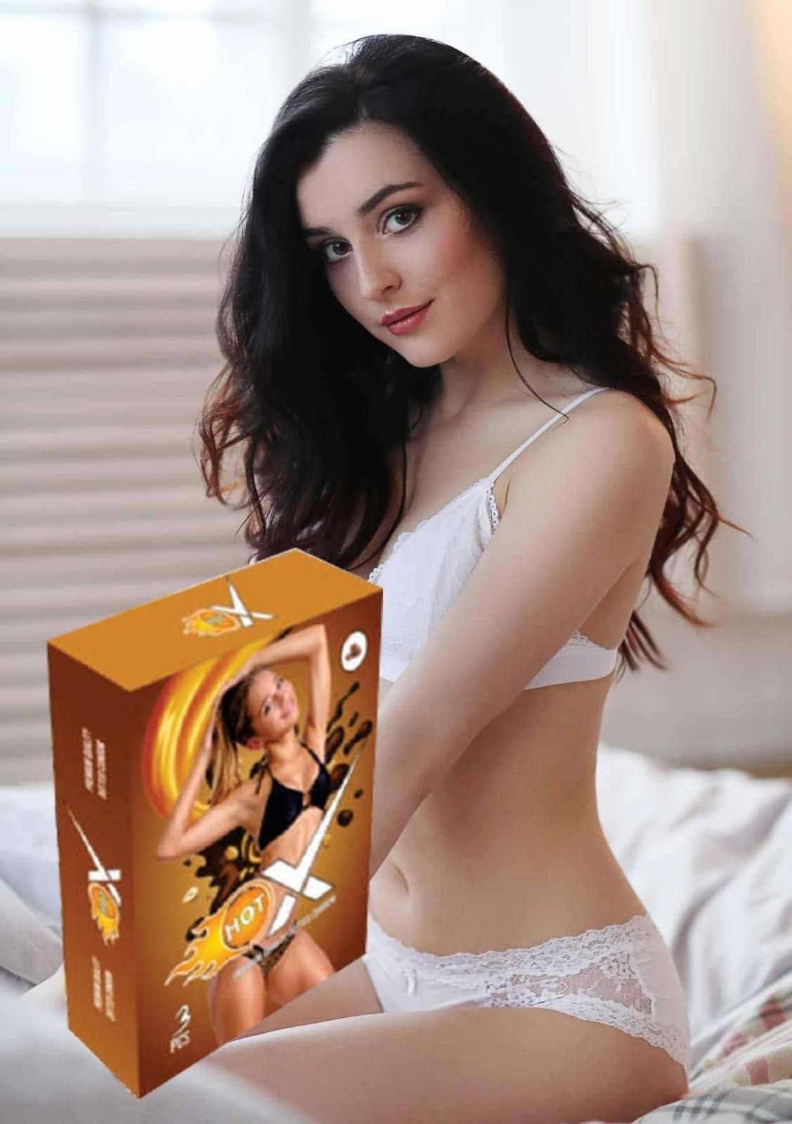 HOTX Thinnest Condom | EXTRA DOTTED Condom | Super Thin | Combo Pack of 100 Condoms, 10 Pcs Each