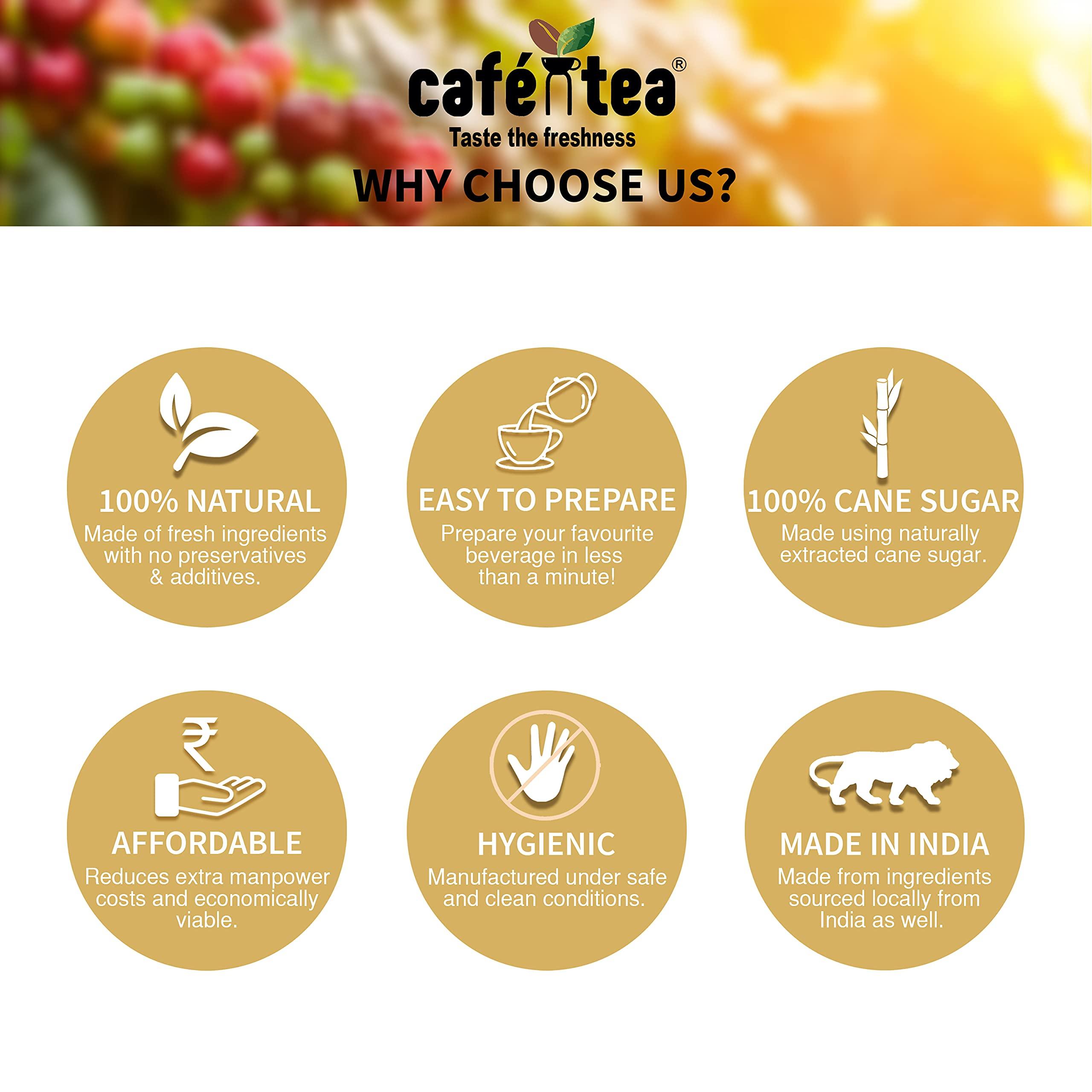 CAFE N TEA CAFE N TEA Instant Cappuccino Coffee Premix Sachets- 16G [Pack Of 20]