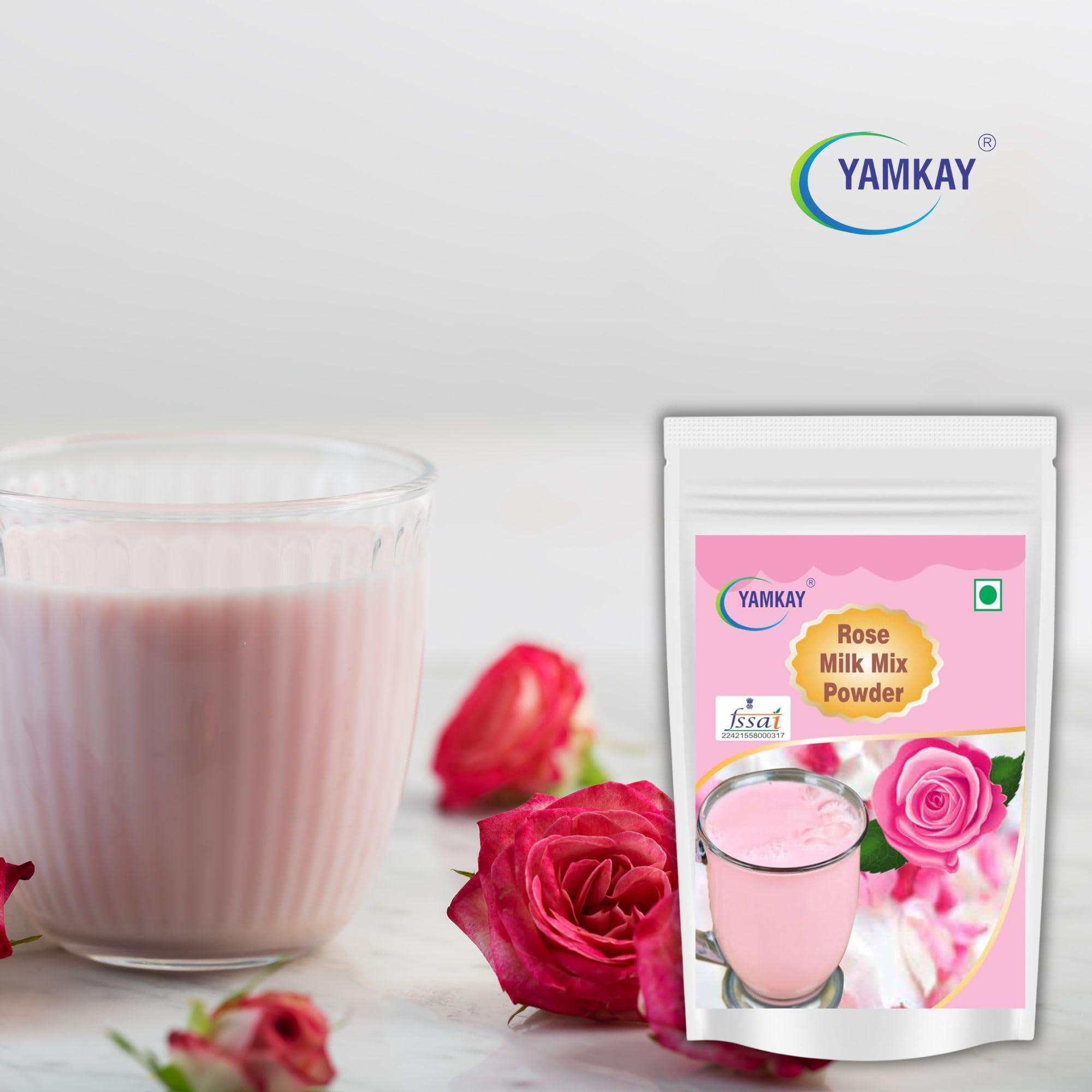 YAMKAY Yamkay Rose Milk Mix Powder Rose Flavored Milk Powder 200 GM