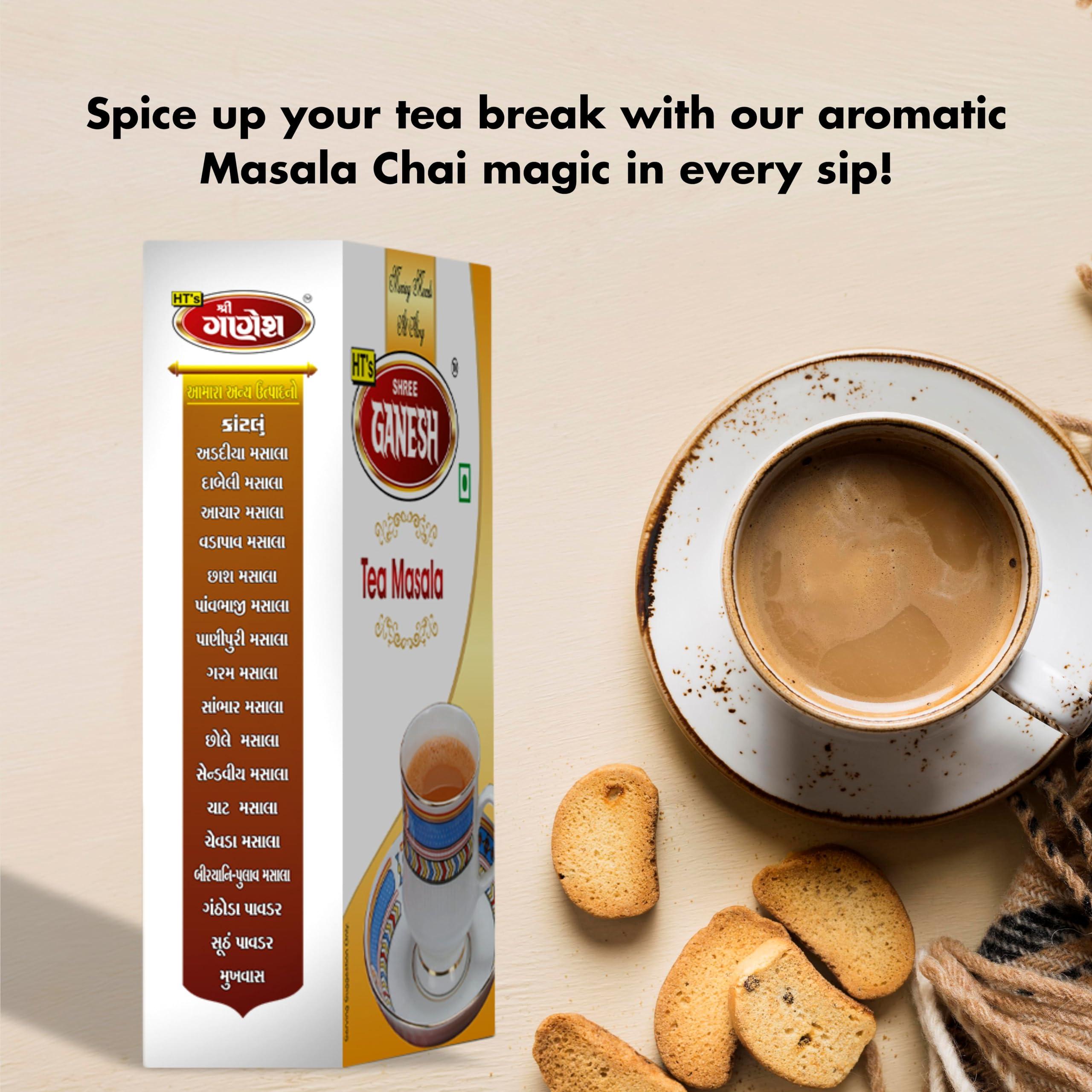 SHREE GANESH HT'S SHREE GANESH TEA MASALA (50 Gram) x 3 Packs