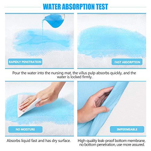 Buyockss Disposable Bed Pads 32” x 36” Incontinence Pads Heavy Absorbency Underpads 25Count Waterproof 5-Layer Protection as Bed Protectors and Pee Pads