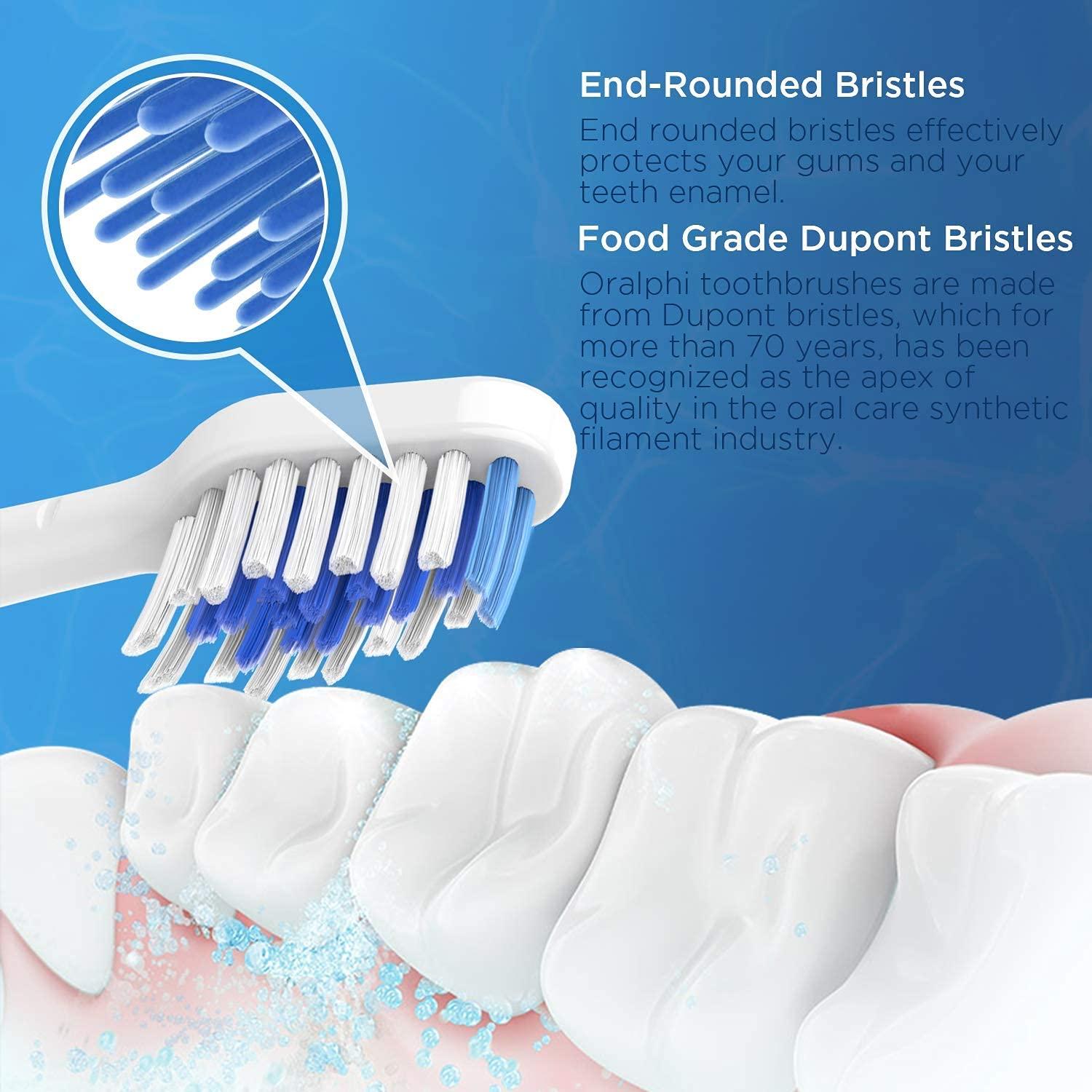 Oralphi Oralphi Replacement Toothbrush Heads for Waterpik Complete Care 5.0 & 9.0, 4 Pack Brush Heads with Storage Case