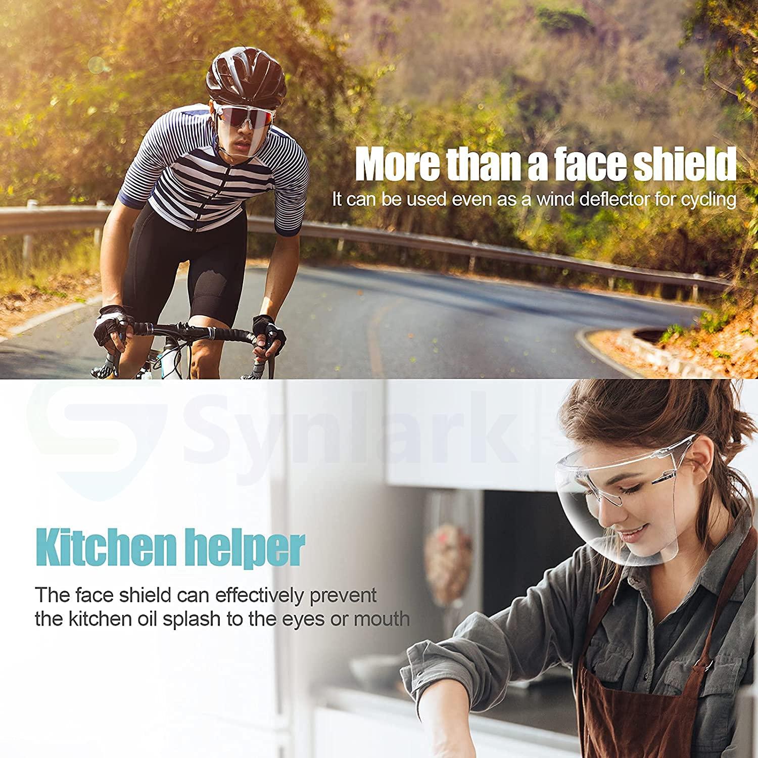 PSEUDO PSEUDO Transplant Face Shield Mask | Transparent Face Shield Mask For Men\'s and Women\'s | Anti-Fog Durable Safety Face Mask| PACK OF 1