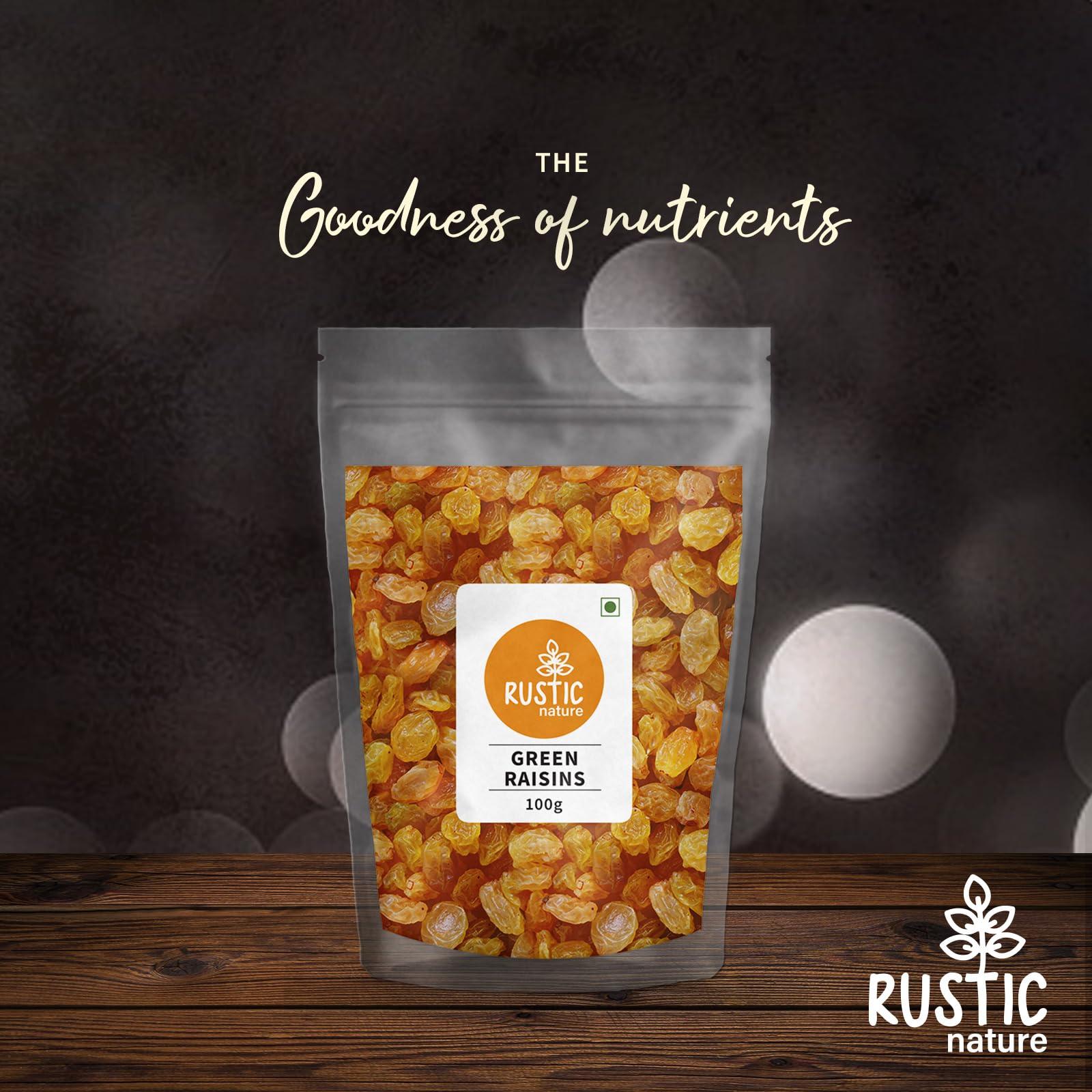 Rustic Nature Rustic Nature Dry Fruits Mixed Combo Pack of Almond, Cashew, Raisin, Pistachio All Premium 100g*4 - (400g)