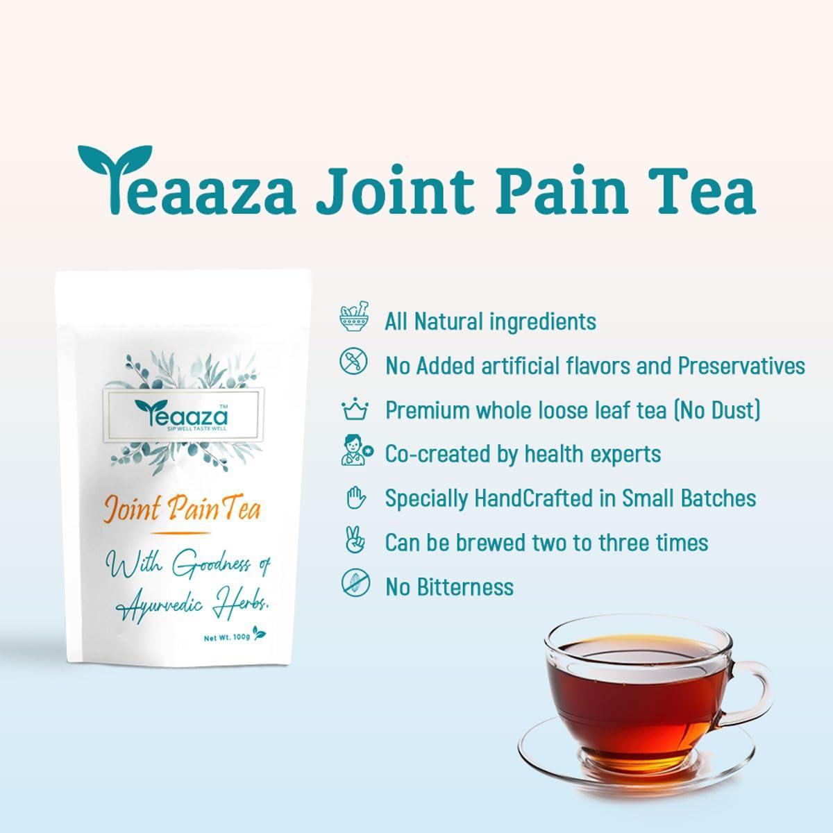 TEAAZA TEAAZA Joint Pain Tea - Natural Herbal Tea May Helps To Joint Health & Pain Relief - 90g Pack