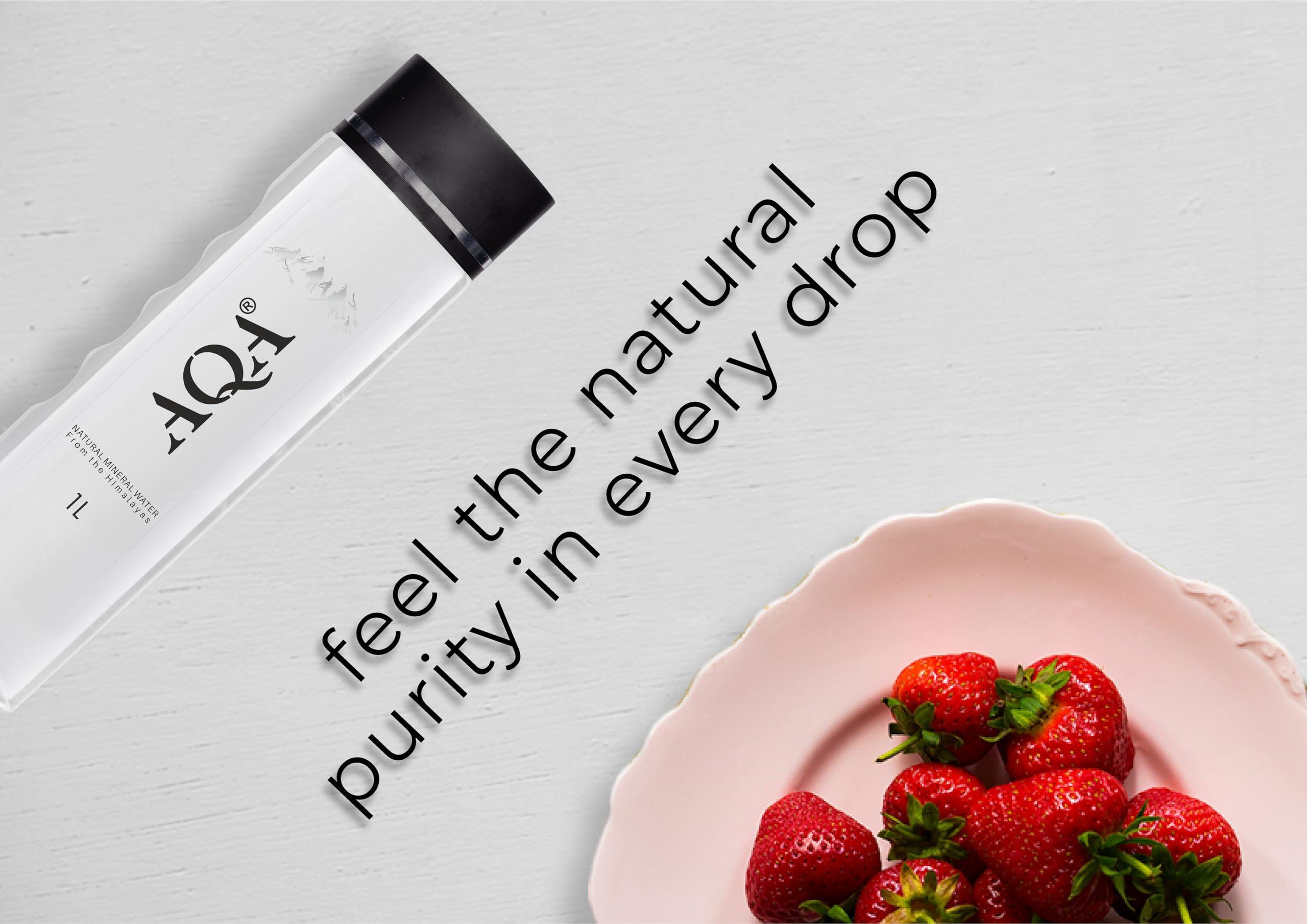 VARAHI VARAHI AQA Natural Mountain Water |1 ltr - 12 bottles | Natural Mineral Water from The Himalayas