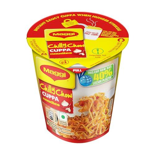 MAGGI MAGGI Instant Cuppa Noodles, Chilly Chow | Slurpy Saucy Taste With Extra Veggies, Vegetarian, 70 Gm