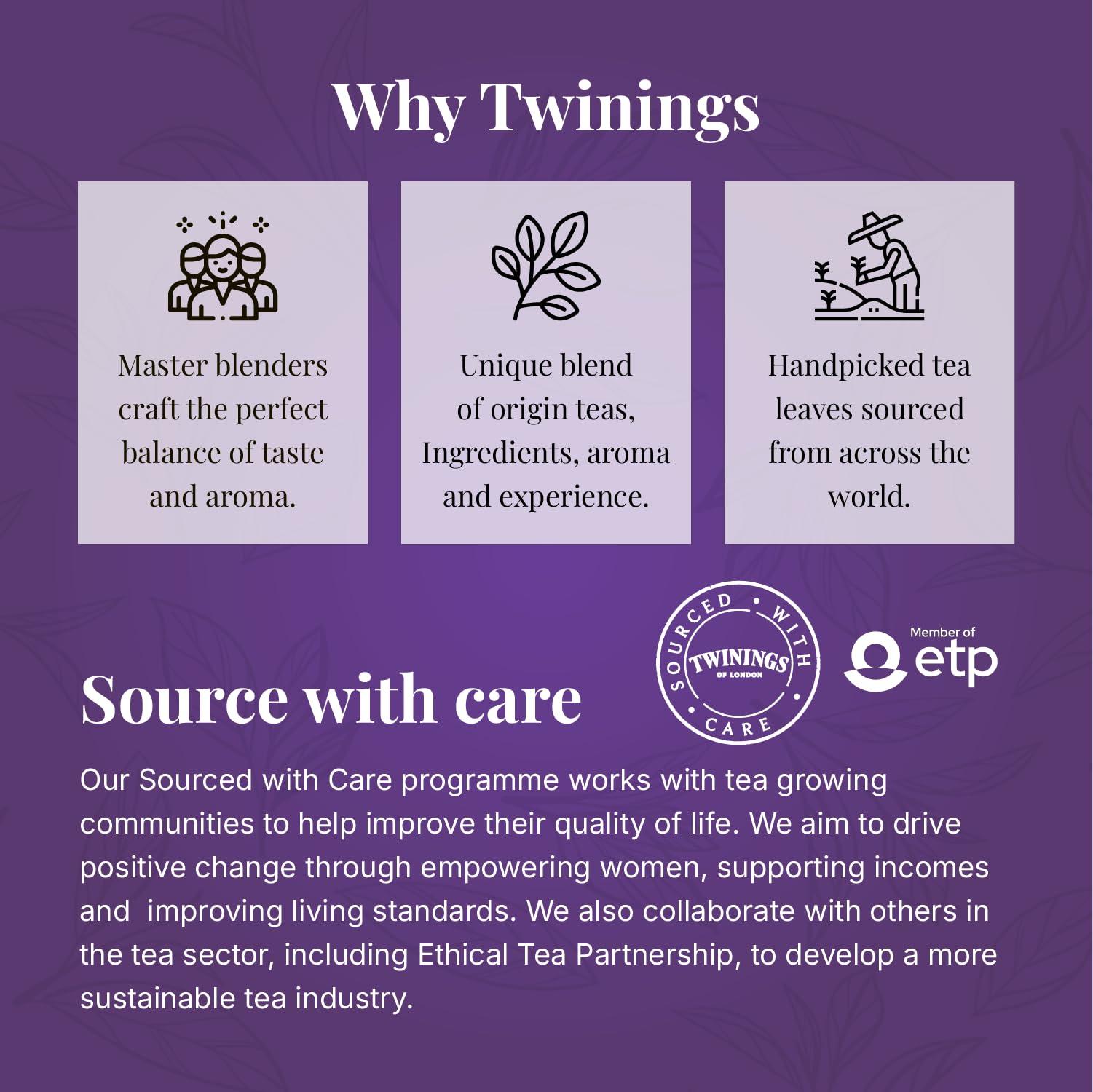 Twinings Twinings Darjeeling Tea,25 Teabags,Premium Black Tea,Twinings Origins,Light Strength,Delicate&Subtle,50 Gm,Pack of 25