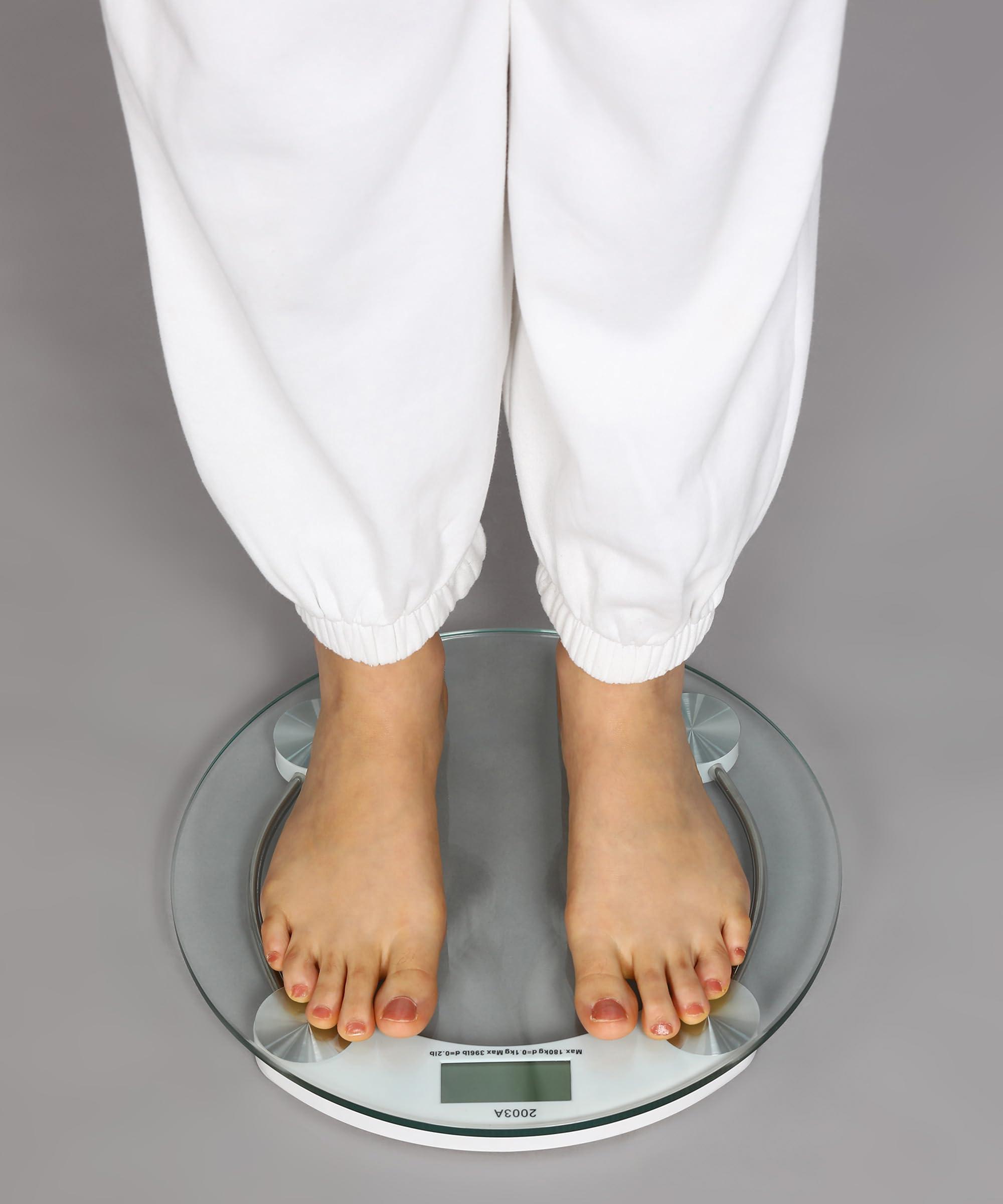 MCP MCP Digital Glass Weighing Machine: Personal Weight Scale For Home Use (Transparent), Max 180 Kg