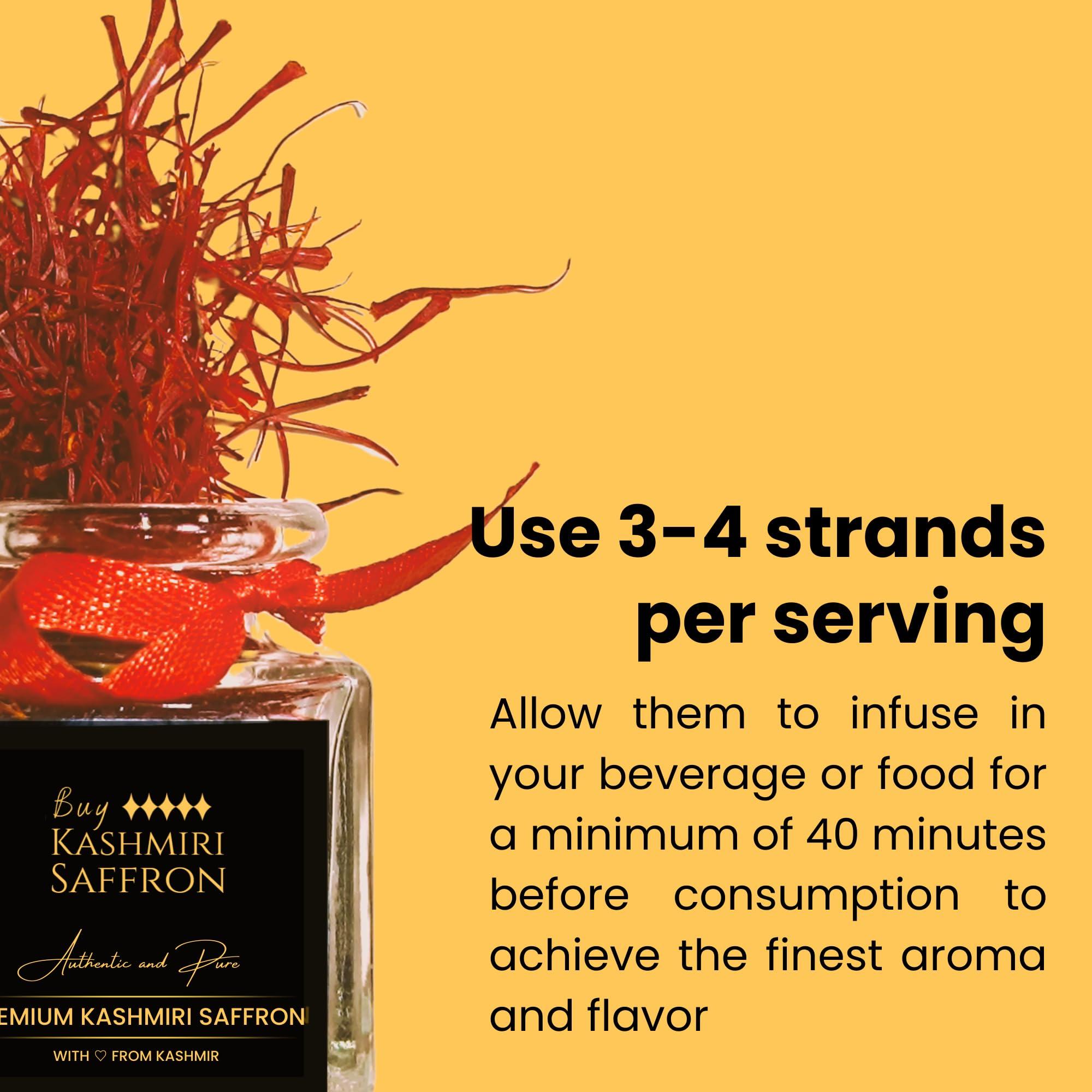 Buy Kashmiri Saffron Premium Kashmiri Saffron Kesar Zaffron directly from Kashmir | 100% Pure Kashmiri Saffron, Kashmiri Kesar/Original Kashmiri Saffron/Kesar, Hand Harvested, Saffron for pregnant women 2g