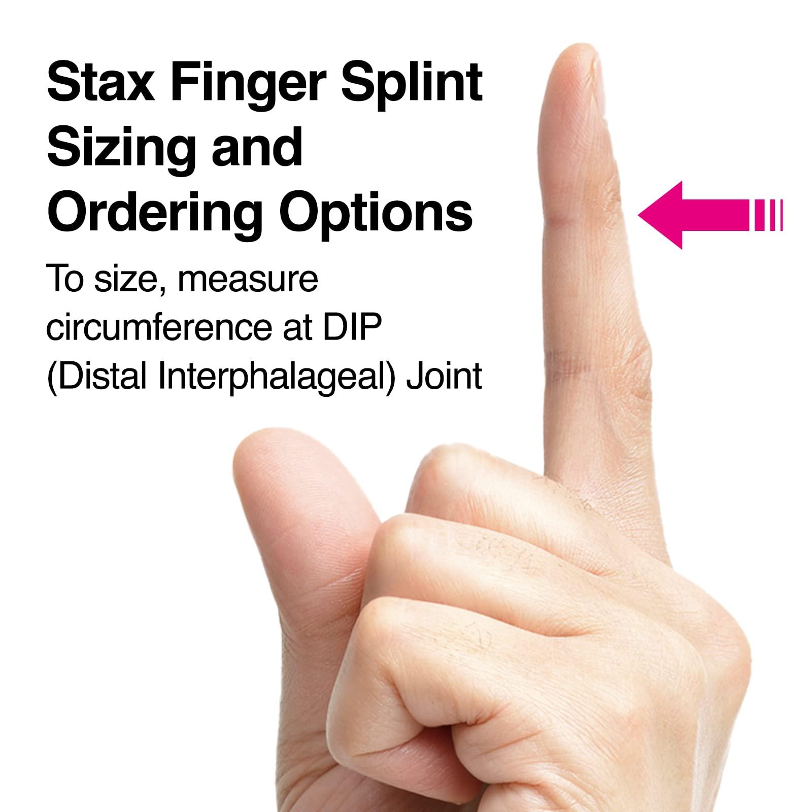 Rolyan Stax Finger Splints: Mallet Finger Splint, Individual Sizes: Size 1 - Model 792901 - Each