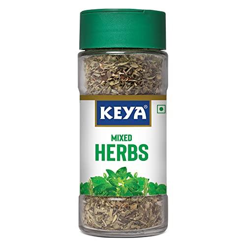 KEYA Keya Premium Herbs Combo Oregano 10gm | Mixed Herbs 25gm | Glass Bottle | Pack of 2
