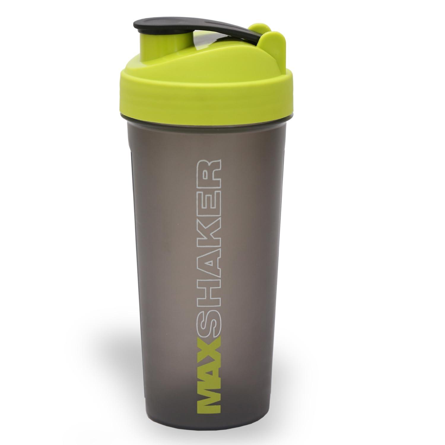 Jaypee Plus Jaypee Plus Max Shaker with blending ball |Protein Shaker for Gym |Gym Bottle |Shaker bottles | Travel shaker 700 ml, Grey Green