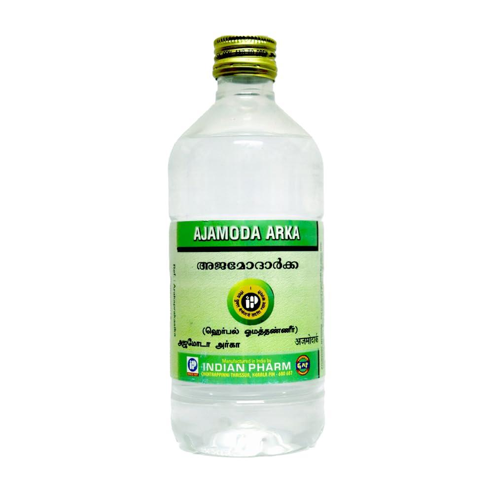 Indian Pharm Indian Pharm Sara\'s Ajwain Water (Ajamoda Arka)|100% Natural Oma Water|Ayurvedic Medicine - Relief For Indigestion,Diarrhea,Gas,Acidity & Helps To Reduce Obesity For Kids,Adults And Pregnant Ladies