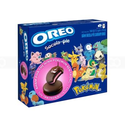 Generic Oreo Socola Pie Immerse Yourself in the World Of Chocolate With the Oreo Socola Pie Strawberry Flavour Pokemon Edition 360g Limited Edition (Imported)