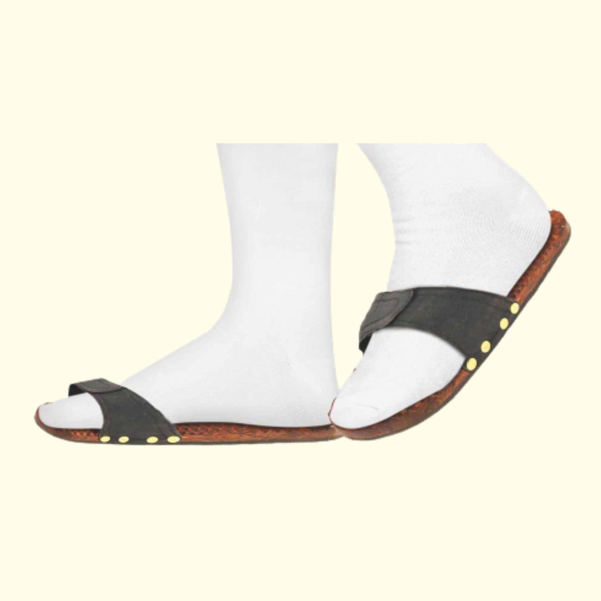 santarms Santarms Acupressure Slippers for Men Women Foot Massager Wooden Acupuncture Gift mom dad Gifts Home accupressure Tools Bathroom Slippers | Footwear or Foot Wear