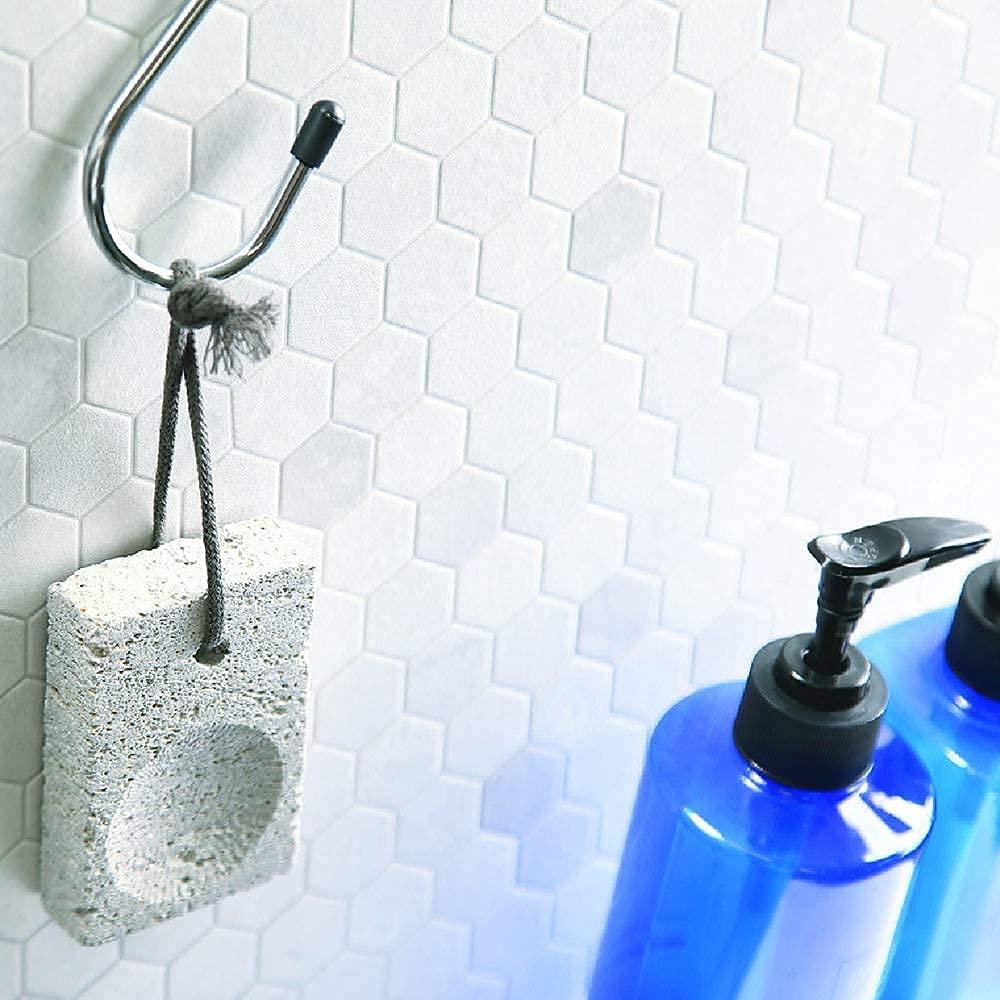 Terra Distribution Pumice Stone, Natural [Made in Japan] Ergonomic Shape, Extra Fine Texture, Hard & Cracked Skin Callus Remover for Men, Women, Kids and Gifts (Coarse for heel)