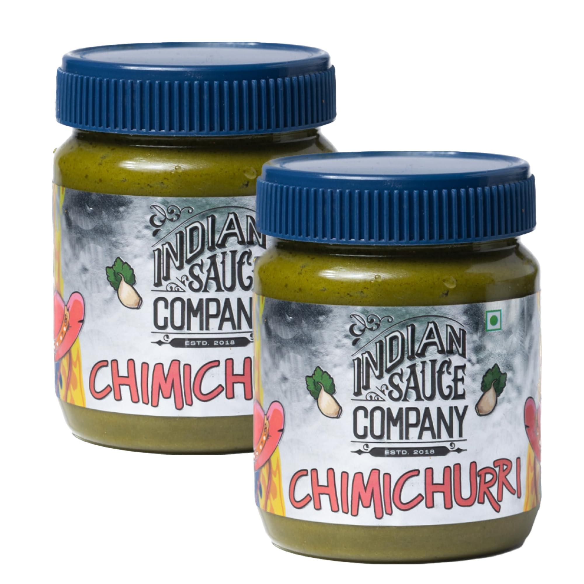INDIAN SAUCE COMPANY Indian Sauce Company Chimichurri Hot Sauce, 200 ml - Pack Of 2...