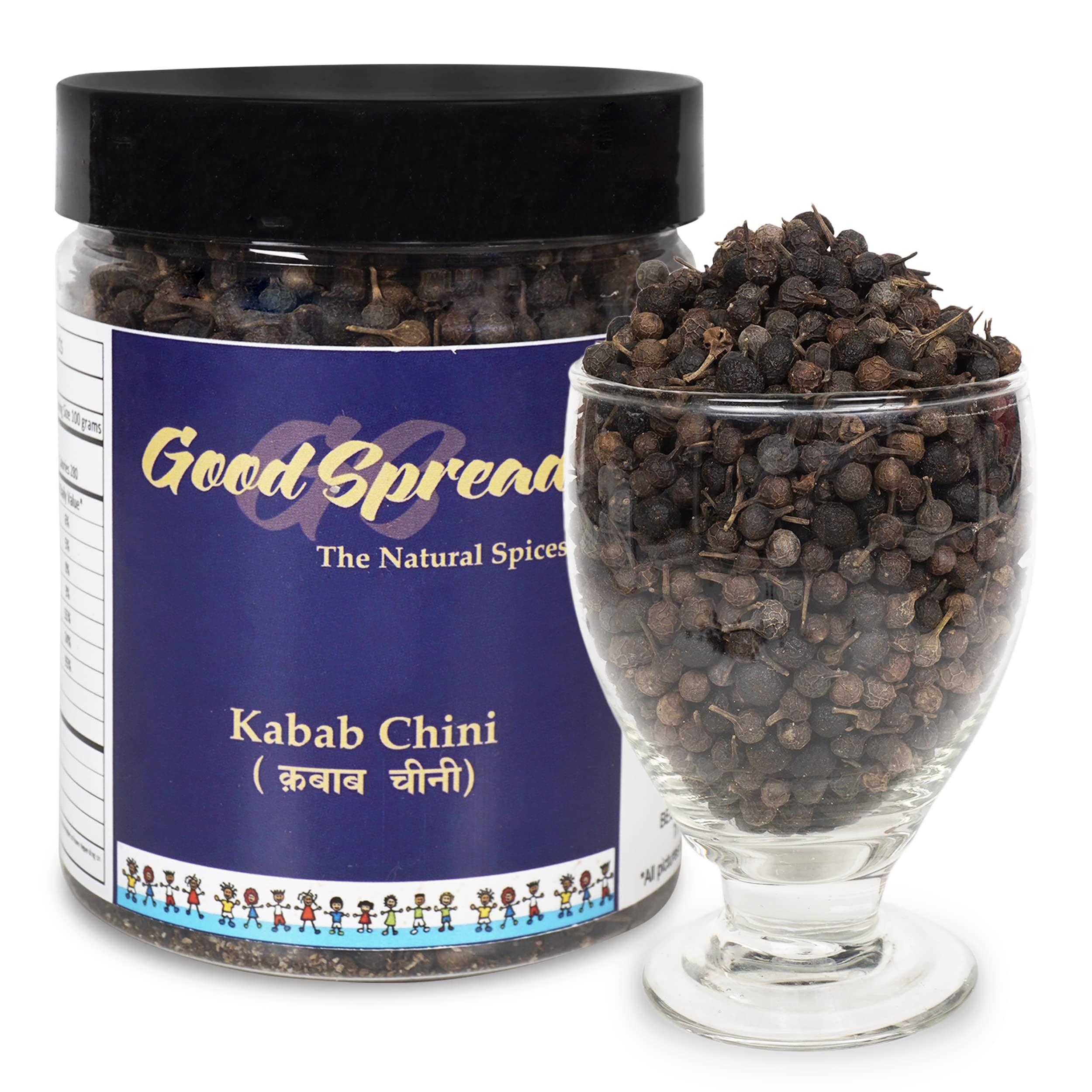 GoodSpread GoodSpread | Organically Grown | Kabab Chini | 200 grams | Cubeb | Kebab Chini | Shital Chini | Long Tailed Pepper | Sarvsugandhi | Java Pepper | Kubeb Berries |
