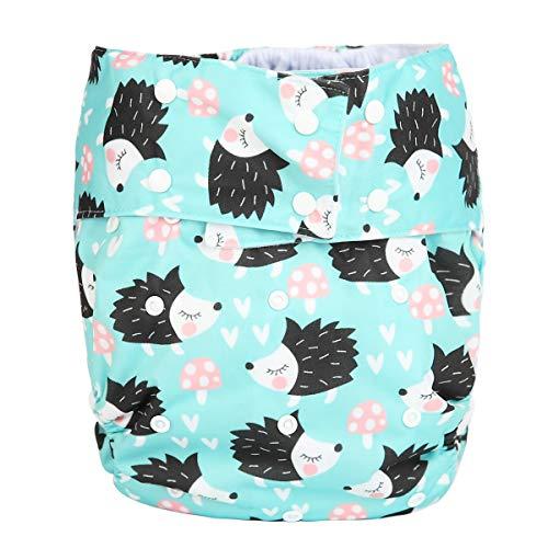 Sigzagor Sigzagor Teen Adult Cloth Diaper Nappy Reusable Washable for Disability Incontinence (Hedgehog)