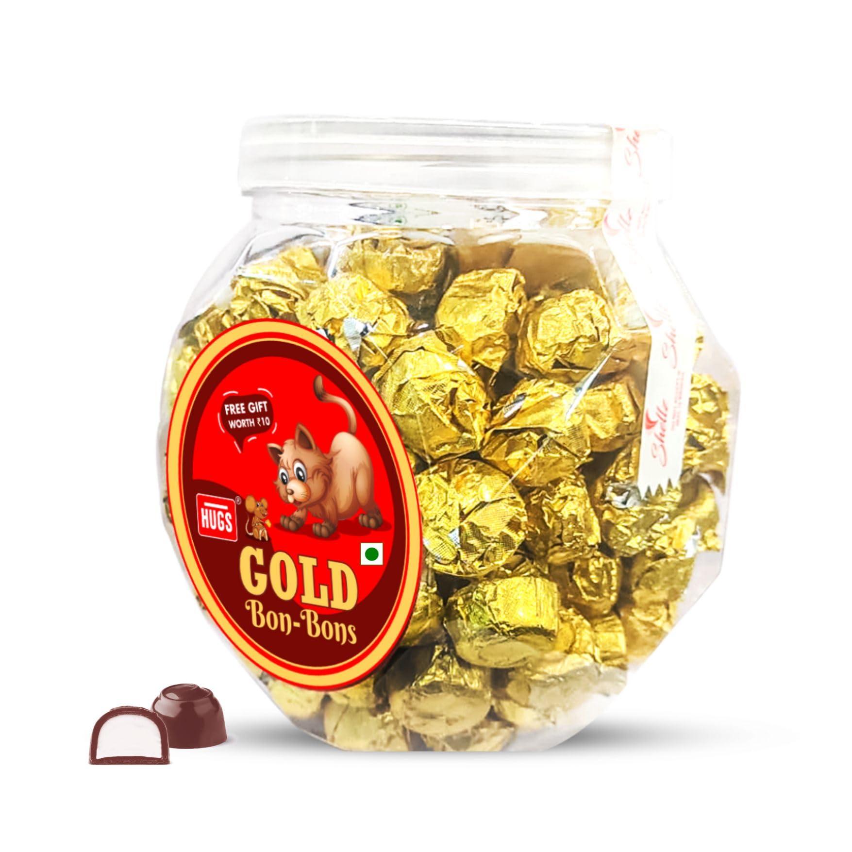Hugs Hugs Gold Center Fillled Milk Chocolate (125 pcs), 950 gram