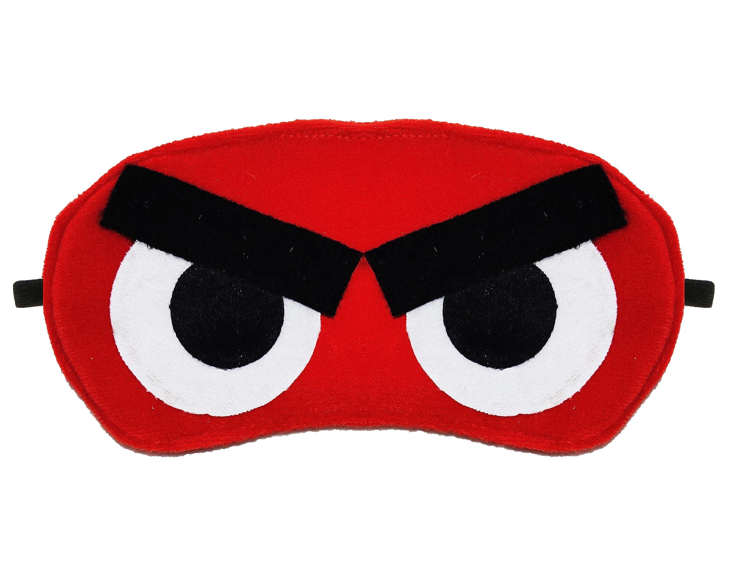 Nitsha Nitsha Velvet Blind Sleeping Cartoon Character Eye mask shade for Men Women Girls Boys Kids - Black and Red Model No.18
