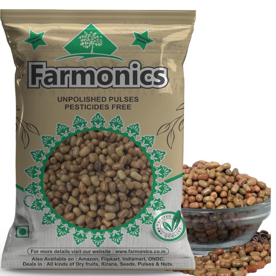 Farmonics Whole Moth Beans Dal 1kg | Unpolished Matki | Moth Whole | Mauth Bean | Turkish Gram