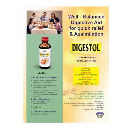 GOLD WATER Digestol Powerful DIGESTIVE & Anti-ulcerative -(Pack of - 2)