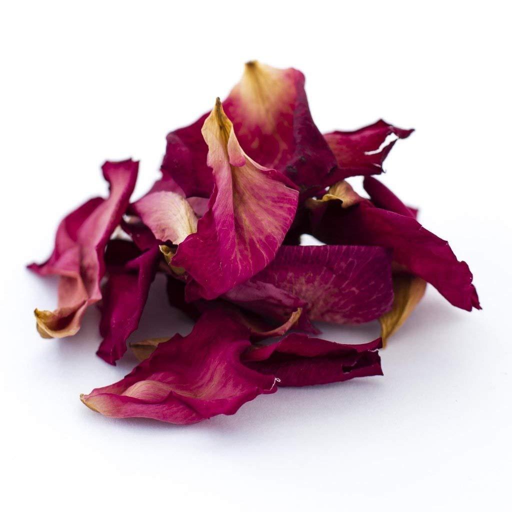 FreshoCartz FreshoCartz Sun Dried Rose Petals | Edible Rose Leaves | Gulab Patti for for Skin Care/ Herbal Tea/ Toppings for Indian Sweets (400gm)