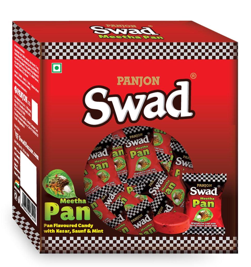 Swad Swad Meetha Pan Candy Gift Box (Original Paan Flavour with Saunf, Kesar & Mint) 125 Toffee x 1 Box Pack