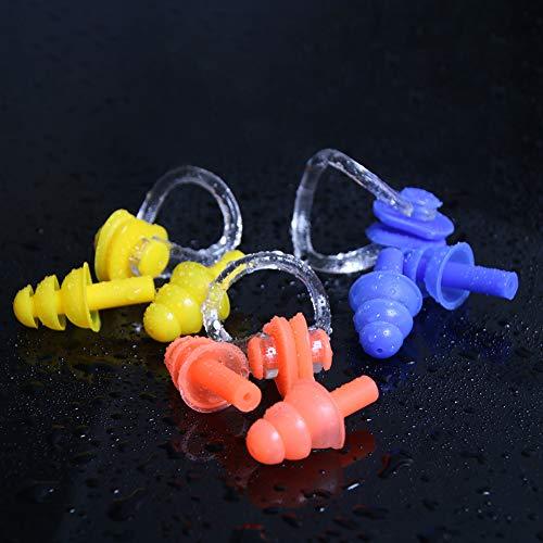 UPINS UPINS 14 Sets Silicone Nose Clips Waterproof Swimming Nose Plugs Earplugs for Adults Kids, Ear Nose Protector