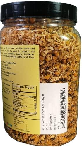 NKB Organics NKB Organics Chamomile Flower Tea | Pure Whole Flower Buds of Chamomile || Sleep Tea & Stress Relief || Detox Tea || Herbal Tea - Caffeine Free | Soothing Tea || 100 Gram