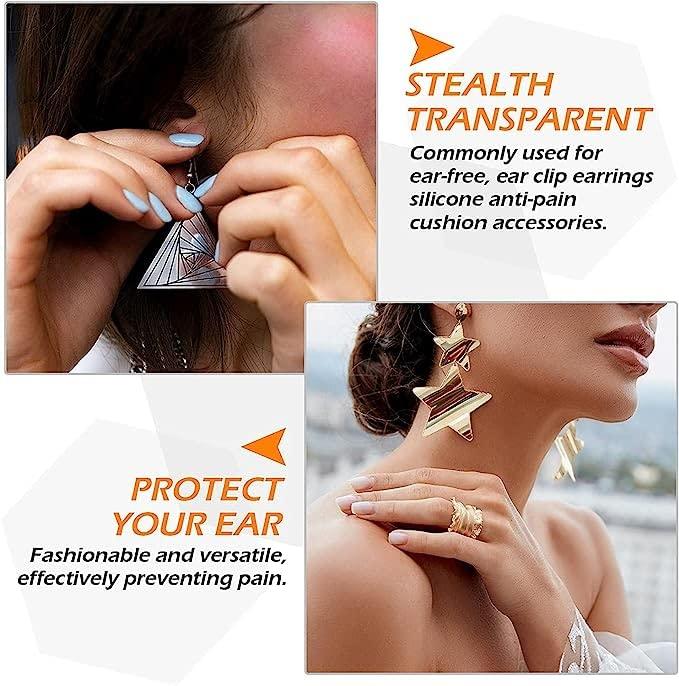 BIRZAR Birzar Ear Lobe Support Patches, Earring Support Patches Large Earrings Support Sticker Reduces Strain Ear Patches for Men Women Long Time Wear Earrings. (40 pcs patches)