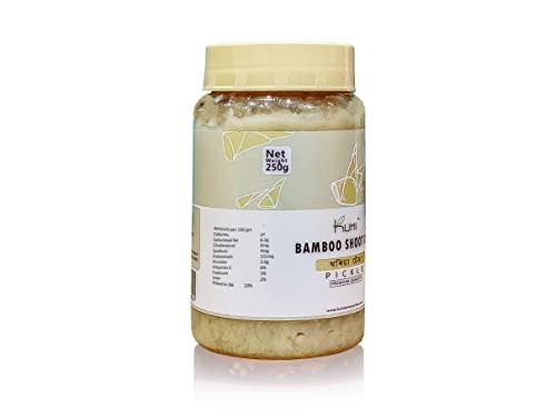 KUHI ENTERPRISE Kuhi's Bamboo Shoot (Raw) Pickle No Preservatives Spicy Pickle Homemade Tasty & Pure Natural Healthy Ingredients ( Pack of 2 x 250gms)