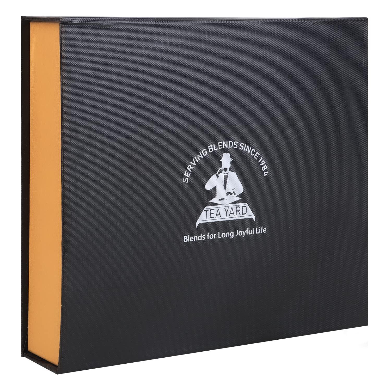 TEA YARD TEA YARD Assorted Green Tea Low Caffeine 6 Rich & Natural Flavors in Lavender, Slimtox Relax, Slimming, Daily Immune, Morning Thunder, Fitox 24 Tea Bags Decaf Tisane Pack Ideal for Gifting