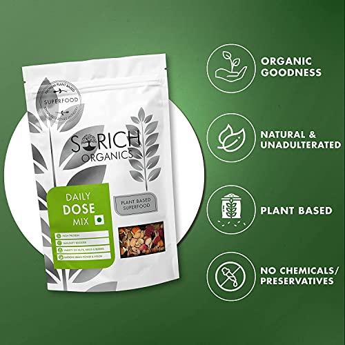 Sorich Organics Sorich Organics Daily Dose Mix 300gm | Mixed Nuts, Seeds and Berries | Healthy Snacks | Trail Mix | High in Protein, Fibre & Antioxidants | Immunity Booster (150gm x Pack of 2)