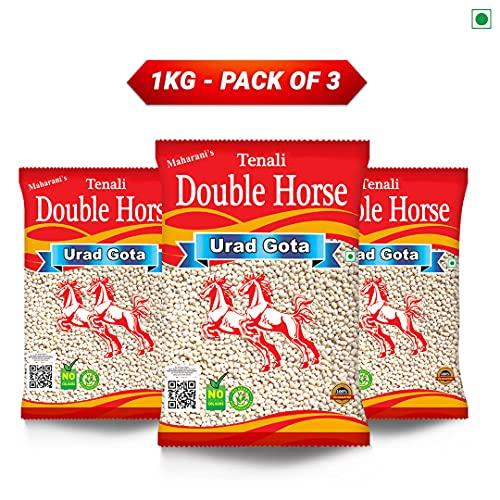Tenali Double Horse Tenali Double Horse Urad Gota Whole 1 Kg Pack of 3