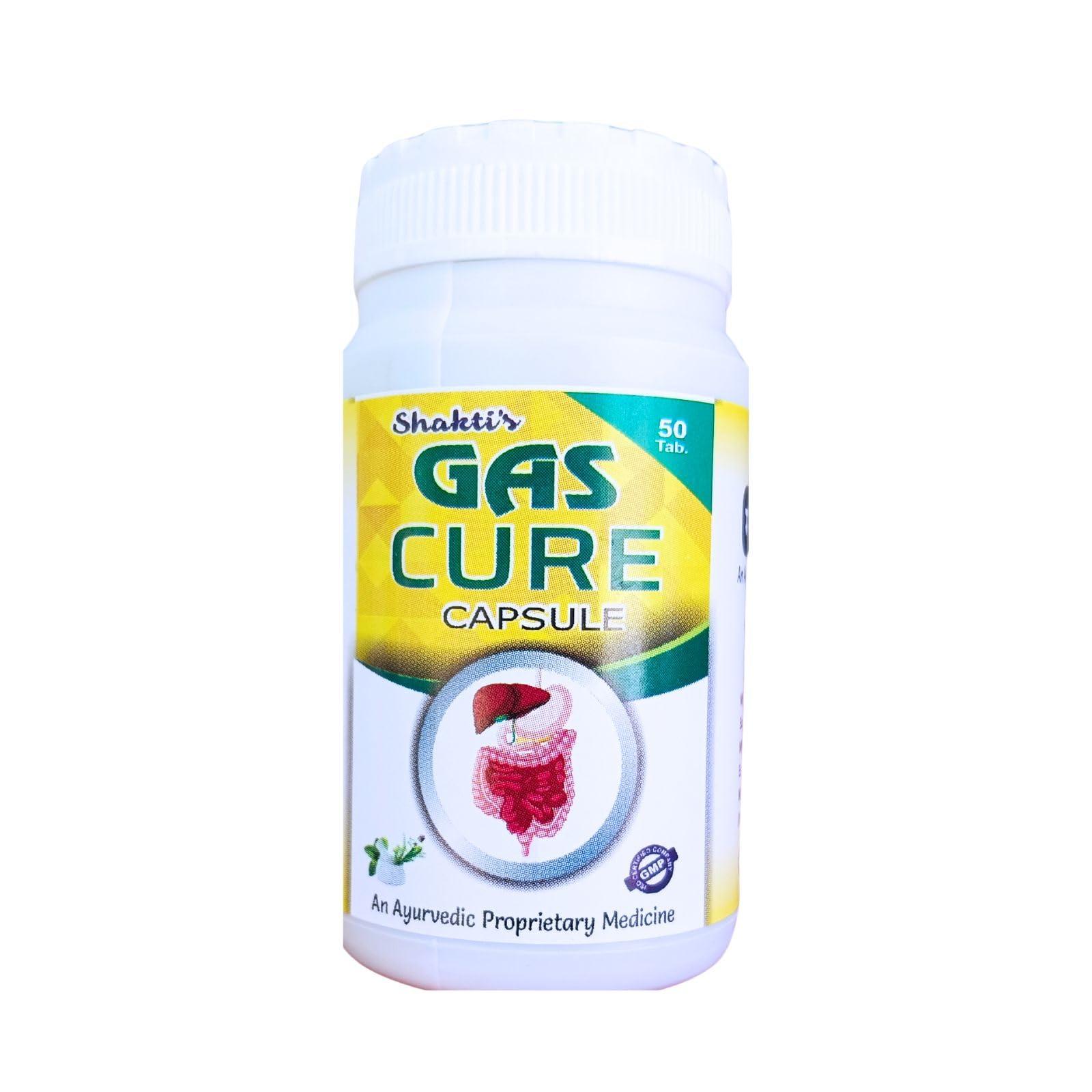 HERBSHD Ayurvedic Gas Cure Capsule | For Gas Relief | 50 Capsule (Pack of 2)