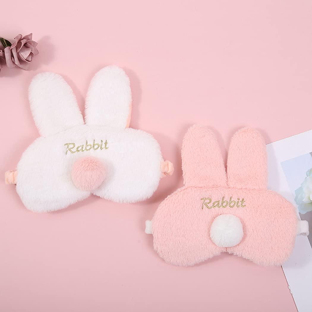 Dorakitten Dorakitten Sleep Mask Plush Rabbit Fashion Nonslip Cute Eye Cover Night Blindfold Eye Shades Eye Compress Mask for Ladies Girls
