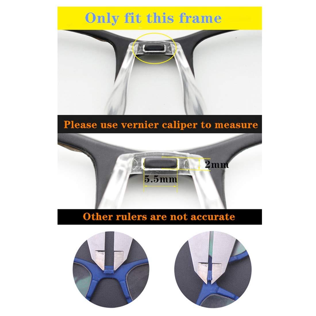 BEHLINE Saddle Bridge Nose Pads,BEHLINE One Piece Bridge Strap Anti-Slip Replacement Nosepads,U Shaped Screw-in Eyeglasses Nose Piece for Eyeglasses Eyeglass Glasses Eyewear Optical for Kids/Adult (Style 2)