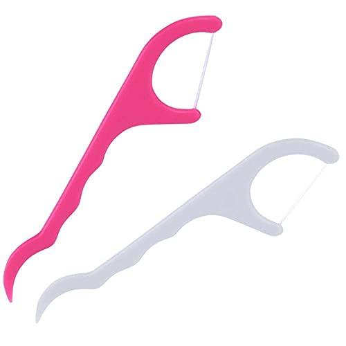 SVS ONLINE SVS ONLINE ToothPick Plastic Tooth Cleaning Stick Dental Floss Teeth Cleaner With Handle For Fresh Breath and Healthy Gums (Pack of 120 pc)