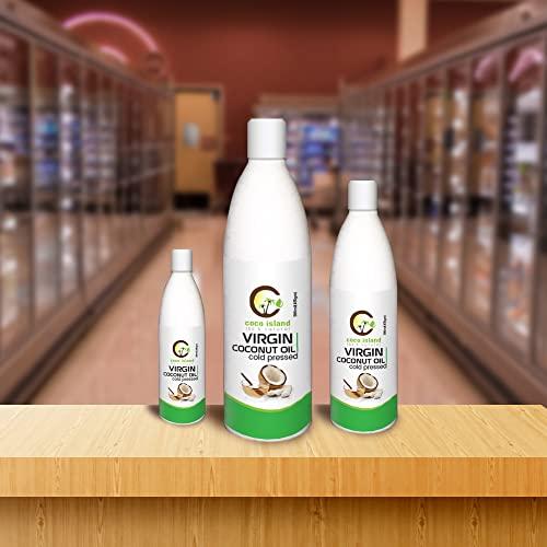 Generic Coco island Virgin Coconut Oil Natural & Edible Cold Pressed Coconut oil skin care & Hair Care oil (100 ml pet bottle)