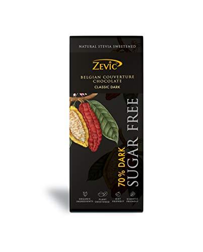 ZEVIC ZEVIC Stevia Sugarfree Powder 300gm + 70% Dark Belgian Chocolate with Stevia 40 gm Combo