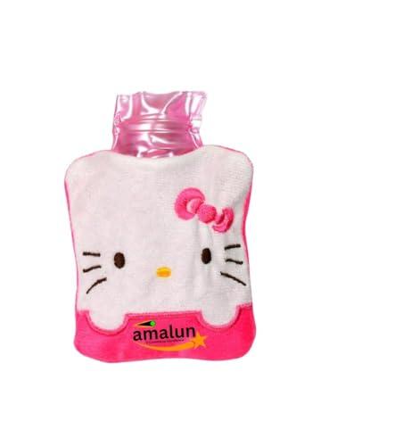 amalun Amalun Totoro Cartoon Small Hot Water Bag with Cover for Pain Relief (Pink)